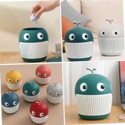 New Skrivbords papperskorg Liten Mini Papperskorg Tecknad Papperskorg Bil Mini Papperskorg Bil Papperskorg