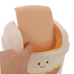 Skrivbords papperskorg, plast soptunna med lock, söt papperskorg för skrivbord, bänkskiva, liten papperskorg, soptunna för skrivbord, soptunna med lock | Fyndiq