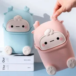 Clearance Skrivbords papperskorg Rosa