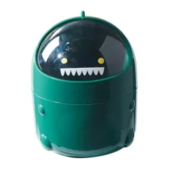 Outlet Skrivbordsavfallsbehållare med lock, tecknad form, papperskorg för skrivbord