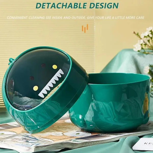 Outlet Skrivbordsavfallsbehållare med lock, tecknad form, papperskorg för skrivbord