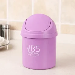 Outlet HEET Skrivbordsminihink, liten papperskorg, hushåll med fack, skrivbord L Pink