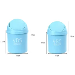 Outlet HEET Skrivbordsminihink, liten papperskorg, hushåll med fack, skrivbord L Pink