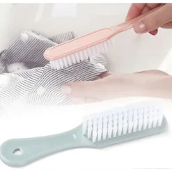 Clearance Skrubbborste för hushållet med bekvämt grepp, tvättborste för skor, kläder, sneakers, portabel, mjuk rengöring[CO]