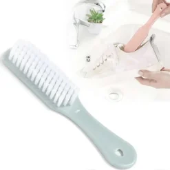 Clearance Skrubbborste för hushållet med bekvämt grepp, tvättborste för skor, kläder, sneakers, portabel, mjuk rengöring[CO]