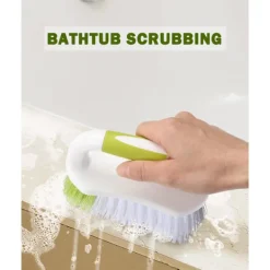Online Skrubbborste, kraftiga skrubbborstar med bekvämt grepp för dusch, badrum, diskho, kök, golvrengöring, 3 st