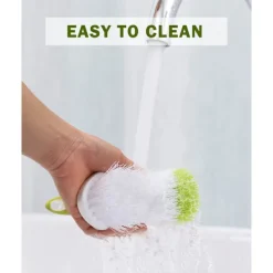 Online Skrubbborste, kraftiga skrubbborstar med bekvämt grepp för dusch, badrum, diskho, kök, golvrengöring, 3 st