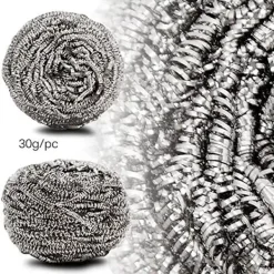 Online Skrubbsvamp i rostfritt stål, disksvamp - Set om 10, ZQKLA