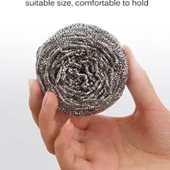 Online Skrubbsvamp i rostfritt stål, disksvamp - Set om 10, ZQKLA