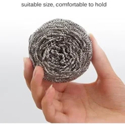 Skrubbsvamp i rostfritt stål, Skursvamp - 12 st i förpackningen