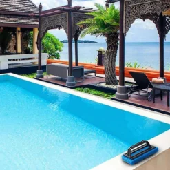 Sale Skrubbsvampborste med handtag, idealisk för keramiska plattor, duschdörrar i glas