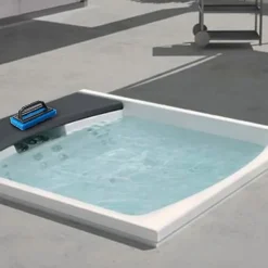 Sale Skrubbsvampborste med handtag, idealisk för keramiska plattor, duschdörrar i glas