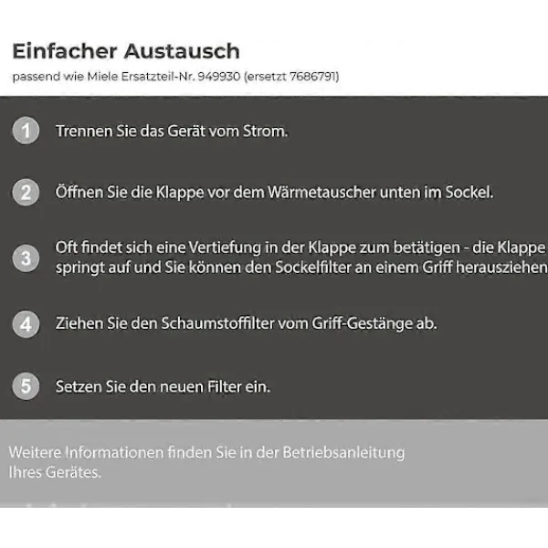 Hot Skumfilter Kompatibla med Värmepumpstorktumlare, Set om 2, Återanvändbara, Kompatibla med T8861WP och T8964WP
