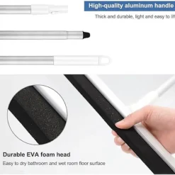 Skumgolvskrapa för våtrum - Justerbar golvskrapa