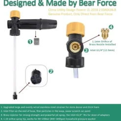 Best Skumkanon 1/4'' 600ml Högtryckstvätt Justerbart Munstycke Passar-för Karcher K-serien-Biltvätt-Husdjursbad