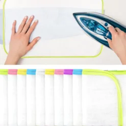 Hot Skyddande strykjärnsskyddsnätduk Skyddande strykjärnsskydd Pressdukdyna för enkelt strykskydd (10 st)