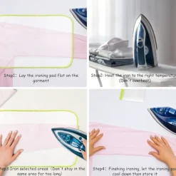 Hot Skyddande strykjärnsskyddsnätduk Skyddande strykjärnsskydd Pressdukdyna för enkelt strykskydd (10 st)
