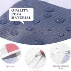 Clearance Skyddande överdrag för frontmatad tvättmaskin, torktumlare, vattentätt (Geometriskt mönster)