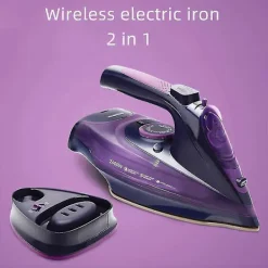 Outlet Sladdlös Elektrisk Ångstrykjärn 2400w Klädånga Justerbar