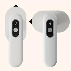 Outlet Sladdlös Handhållen Mini Strykjärn - Portabelt och hopfällbart stryksystem med 90° roterande stryksula och litiumbatteri (ingen kontakt krävs), vit. | Fyndiq White