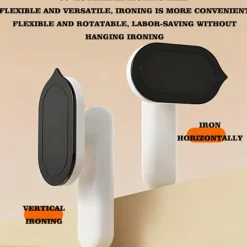 Outlet Sladdlös Handhållen Mini Strykjärn - Portabelt och hopfällbart stryksystem med 90° roterande stryksula och litiumbatteri (ingen kontakt krävs), vit. | Fyndiq White