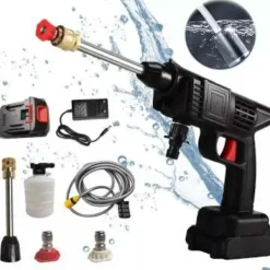 Sale Sladdlös högtryckstvätt 30 bar tryckvattenspruta 48V litiumbatteri varar 60 minuter helt laddad bärbar högtryckstvätt 24VH