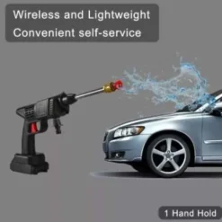 Clearance Sladdlös högtryckstvätt 30 bar tryckvattenspruta 48V litiumbatteri varar 60 minuter fulladdad bärbar högtryckstvätt 48VH