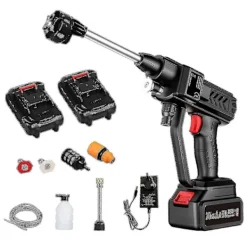 New Sladdlös Högtryckstvätt 60Bar 300W Högtryckstvätt med Uppladdningsbart Batteri för Bil Staket{FY}