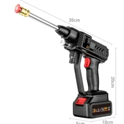 Best FJORD Sladdlös Högtryckstvätt 60Bar 300W Högeffekts Tvättmaskin med Uppladdningsbart Batteri 6in1 Munstycken fo AU