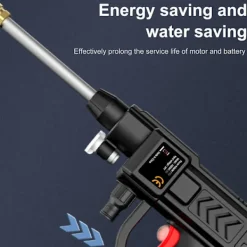 Best FJORD Sladdlös Högtryckstvätt 60Bar 300W Högeffekts Tvättmaskin med Uppladdningsbart Batteri 6in1 Munstycken fo AU