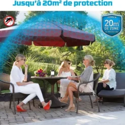 Online THERMACELL Sladdlös Tiger Mosquito och Myggmedelsenhet - lykta - 20m² skydd Svart