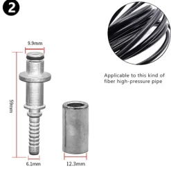 Slangpluggkoppling med hylsa för Karcher K högtryckstvättrör 2