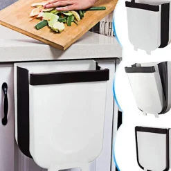 Best *Sällsynt pärlvikbar kökssopkorg - 9L kökssopkorg med skåpsdörr, vit, stor*