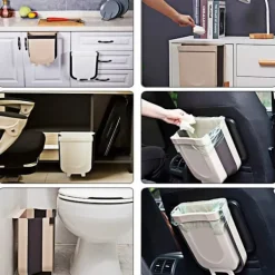 Best *Sällsynt pärlvikbar kökssopkorg - 9L kökssopkorg med skåpsdörr, vit, stor*