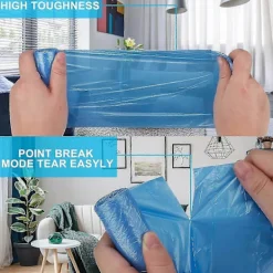 Online Små sopsäckar 100 stycken 5l soppåsar Färgglada sopsäckar för badrum, kontor, pedalhinkar Passar små papperskorgar, (45x50 cm)