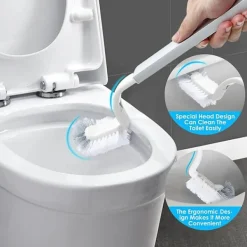 LBSS Smal papperskorg med toalettborste Slittålig toalettborste för badrum White