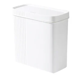 Clearance Smal slits papperskorg med lock kök vardagsrum sovrum badrum toalett rör avfallskorg