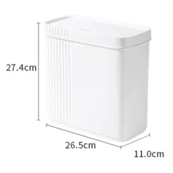 Clearance Smal slits papperskorg med lock kök vardagsrum sovrum badrum toalett rör avfallskorg