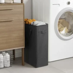 Hot Smal tvättkorg liten hopfällbar tvättkorg hopfällbar tvättkorg tvättkorg med handtag