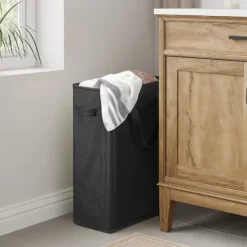 Hot Smal tvättkorg liten hopfällbar tvättkorg hopfällbar tvättkorg tvättkorg med handtag