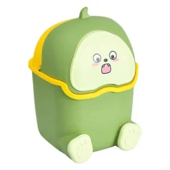 Small Desktop Trash Can with Lid Mini, Cute Desktop Trash Can, Portable Mini Desktop Trash Can with Lid