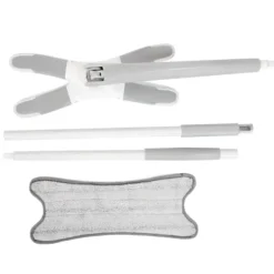 Clearance B2X Smart Mikrofibermopp: Enkel Vridning, 360° Rörligt Huvud Vit