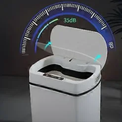 New Smart soptunna för kök Hushållssoptunna Papperskorg Badrum Automatisk sensor Soptunna Skräp B