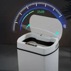 Hot Smart Soptunna För Kök Hushåll Soptunna Papperskorg Badrum Automatisk Sensor Soptunna Skräp W (FMY)