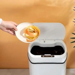 Hot Smart Soptunna För Kök Hushåll Soptunna Papperskorg Badrum Automatisk Sensor Soptunna Skräp W (FMY)