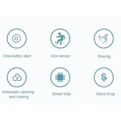 Sale LBSS Smarts Sensor papperskorg med lock Stor kapacitet Slitstark papperskorg för badrum Toalett White