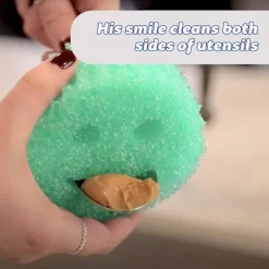 Clearance Smiley Magic Rengöringsdukar Smiley Svampdukar Honungskaka Svamp Hushåll Kök Rengöring Diskning Bomull
