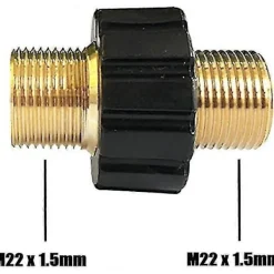 Clearance Snabbkoppling för slang, M22 x 1,5 Dubbel hane högtryckstvättadapter Kompatibel Karcher HD & HDs högtryckstvätt (14 mm diameter)
