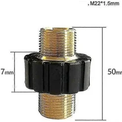 Clearance Snabbkoppling för slang, M22 x 1,5 Dubbel hane högtryckstvättadapter Kompatibel Karcher HD & HDs högtryckstvätt (14 mm diameter)