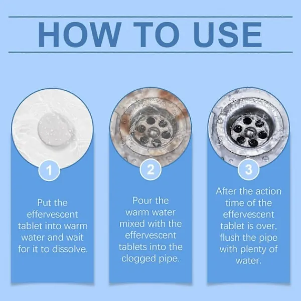 Online Snabbt Verkande Avloppsrengöringstabletter - 20-pack för kök